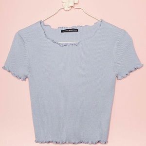 Brandy Melville, crop top, pastel blue